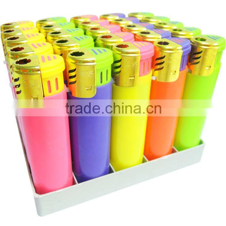 china wholesale round design electronic windproof gas refillable lighter