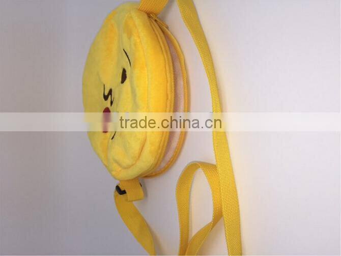 Newest hot selling fashion cheap price emoji bag for wholesales