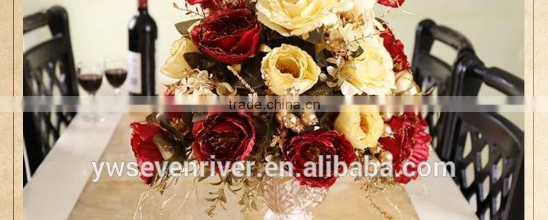 European style simulation suits Home sitting room decoration fake flower decoration High-grade quality whole vase floral suit
