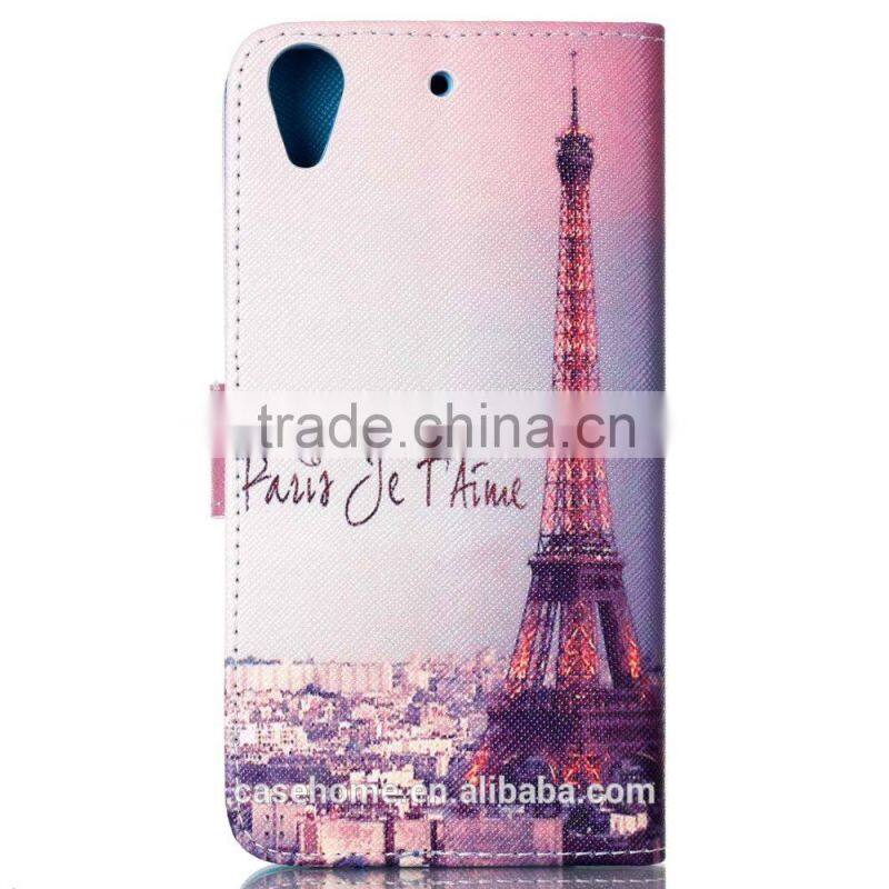 Color printing Card Slot Wallet Flip Leather Case Cover For HTC Desire 626 626S