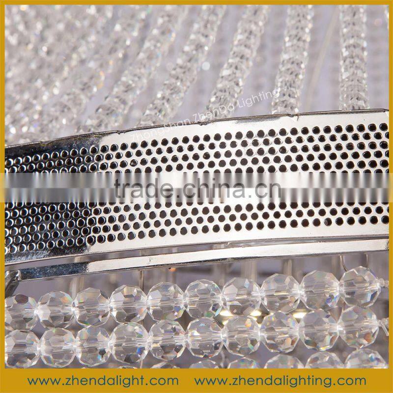 white color birdcage shape fancy light modern crystal pendant lamp online shopping D048/16+9