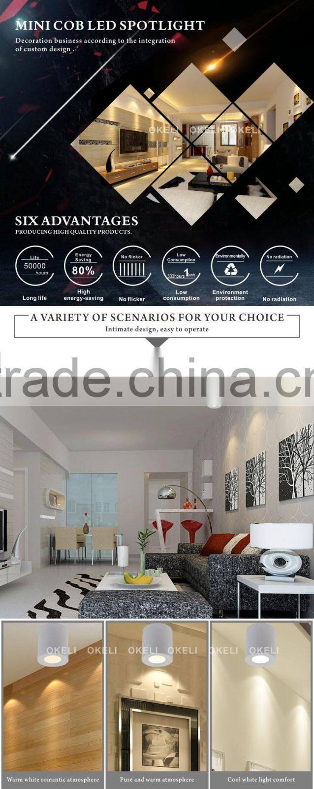 1w 3w 5w mini led spotlight with high PF driver