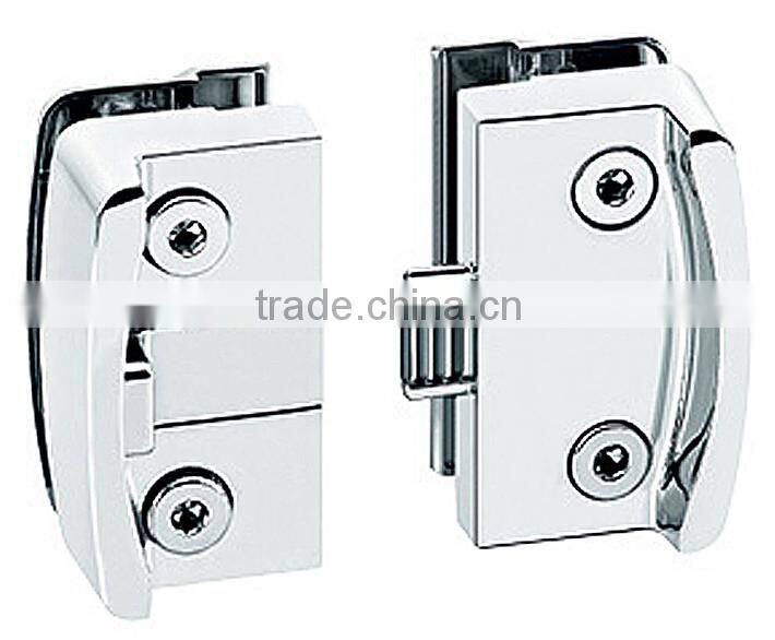Keyless glass door push button locks