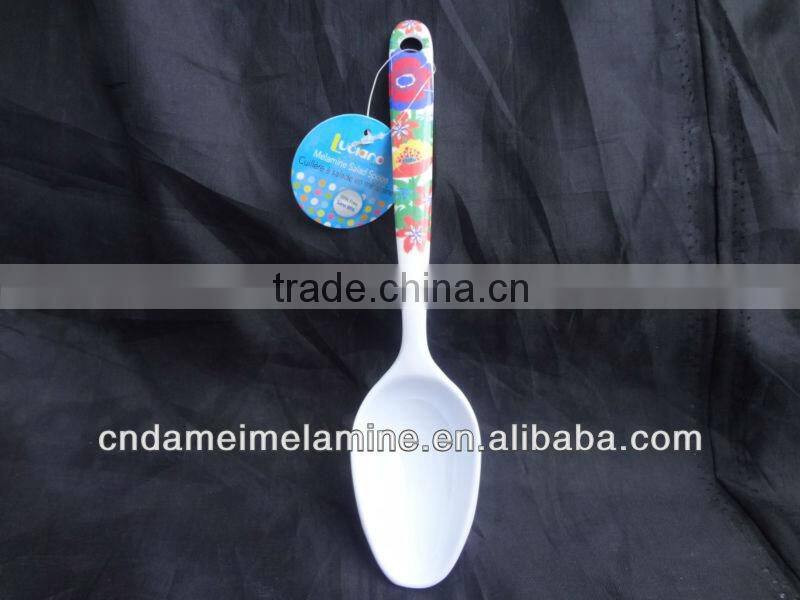 Plastic melamine salad mixing spoon for western country
