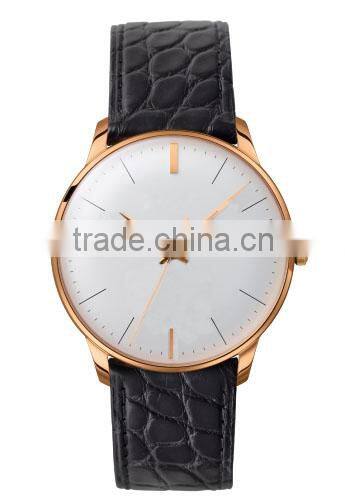 Hot sell gold case multi color strap image quartz watch