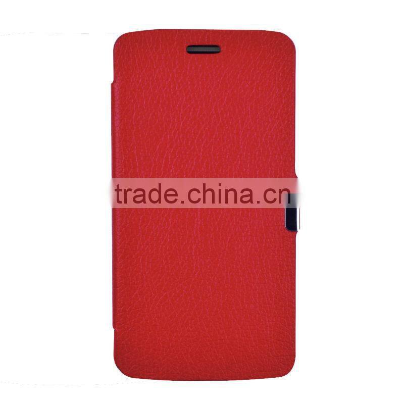 Lichee texture PU flip leather case for LG G3 D855
