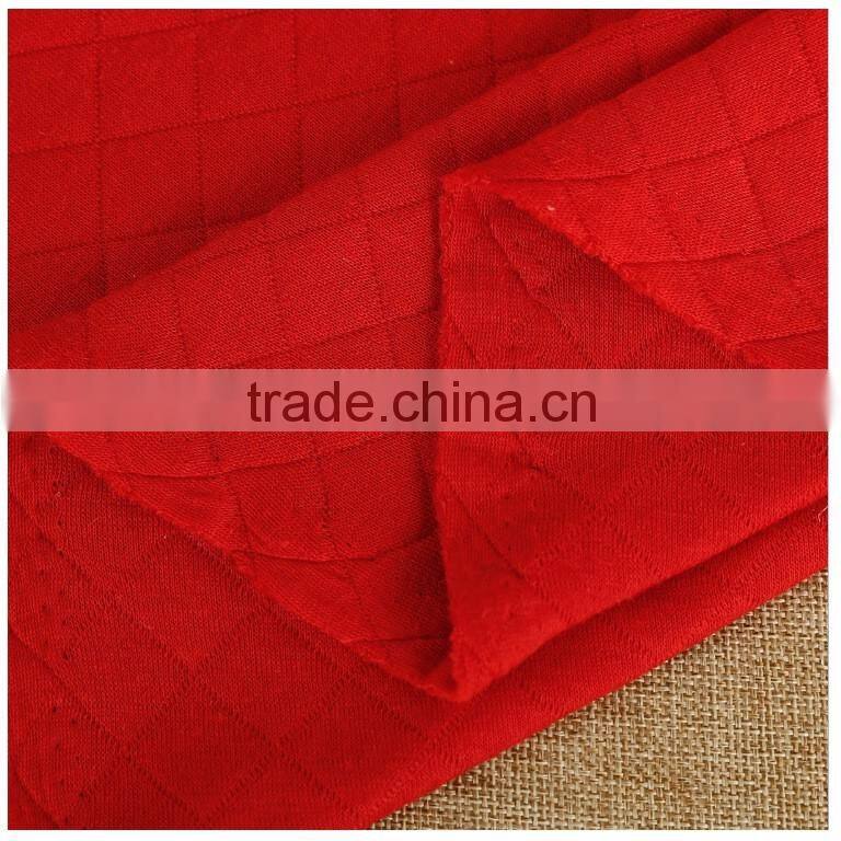polyester cotton jacquard fabric air layer fabric scuba fabric