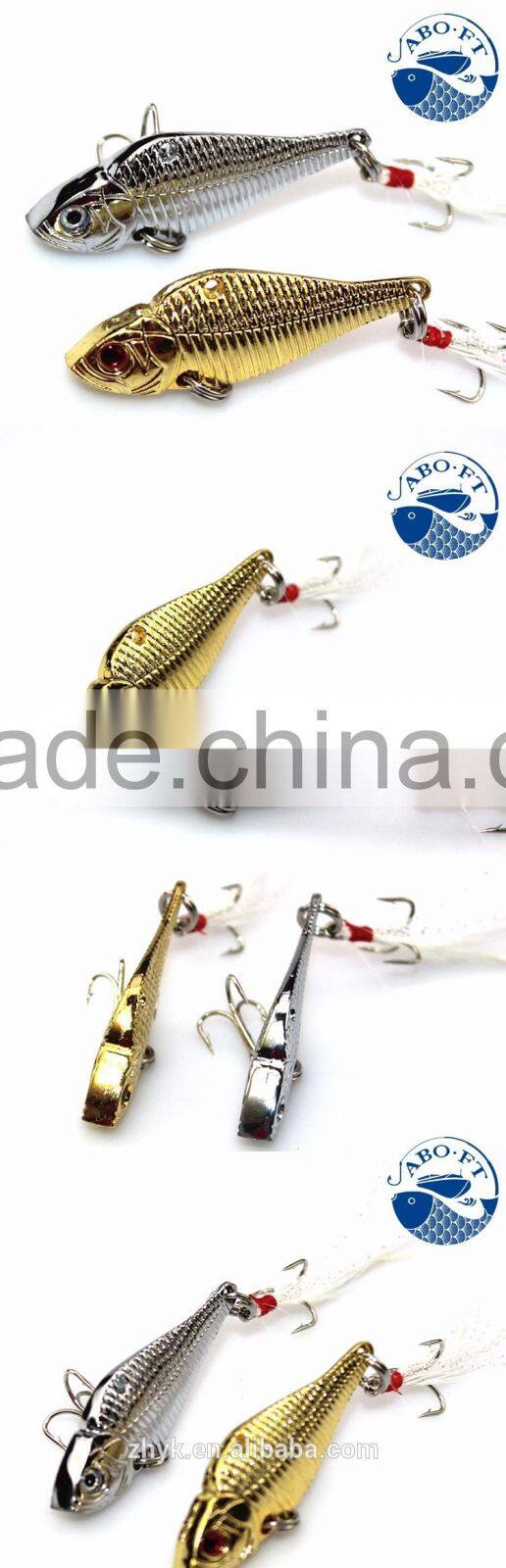 2016 wholesale fast sink 5cm 12.5g golden silver VIB flash fishing bait