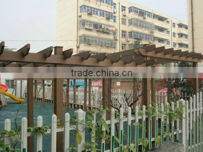 eco-friendly cheap water-proof wood plastic composite garden arbour