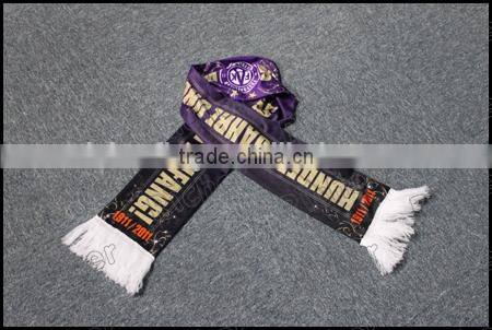 Football Promotion Custom Knitted Fan Scarf