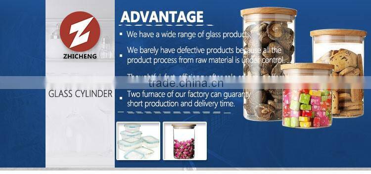high temperature resistant crystal clear glass containers