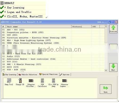 2016 Best Selling professional auto car key programming tools ORV Commander 4-in-1 Opel Renault Volvo auto Key Programmer