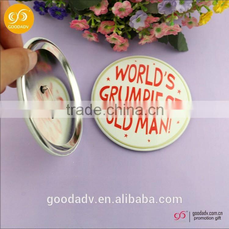 2016 New design cheap School badge logo custom pin button badge