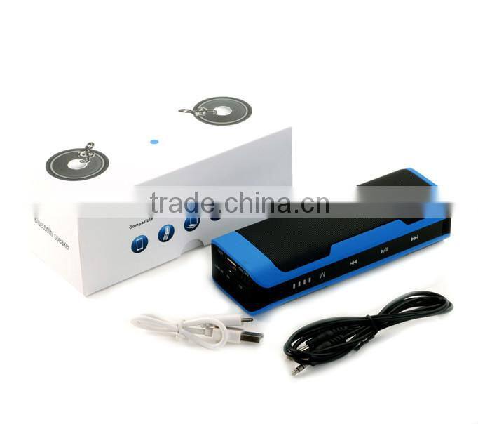 Hot Selling Portable Wireless Bluetooth Stereo Speaker Powerful Sound /4000mah Battery Backup TF Card Play