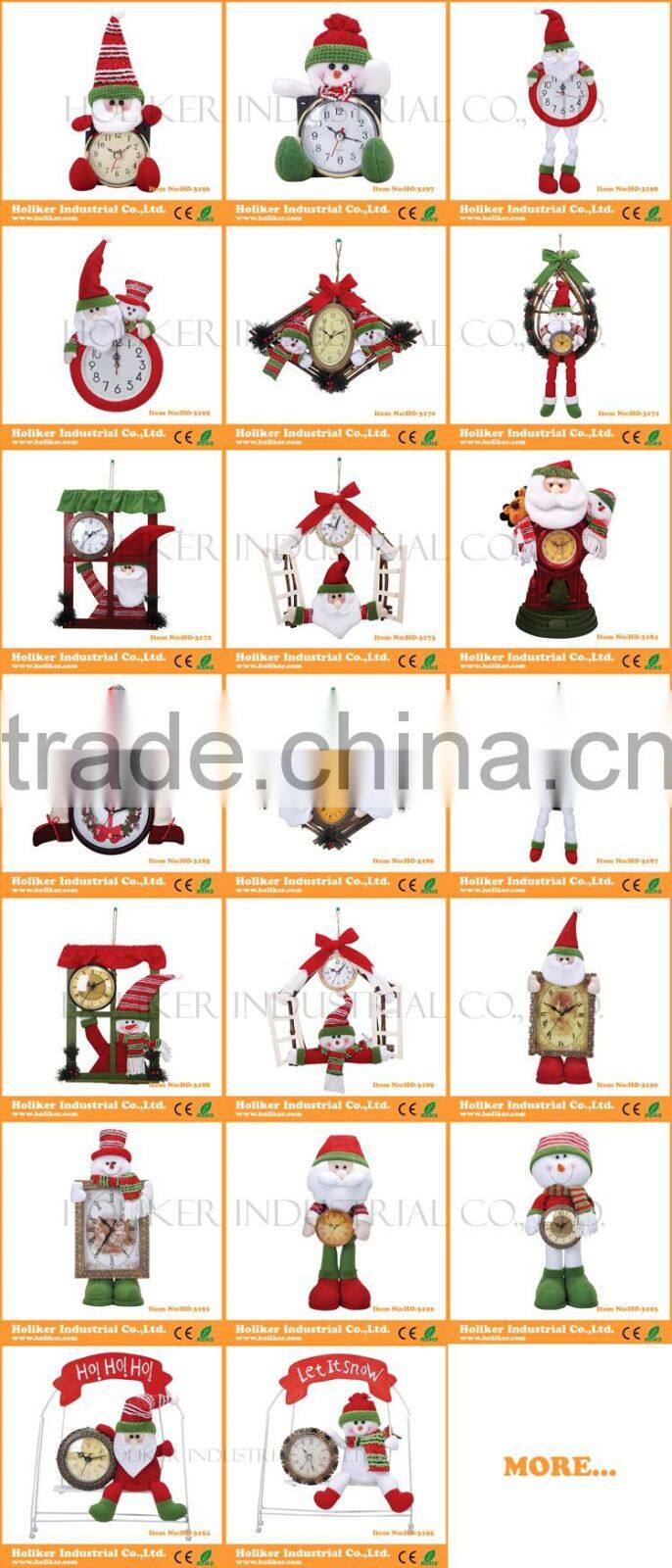Lovely Plush Christmas Gifts Santa Claus Clock