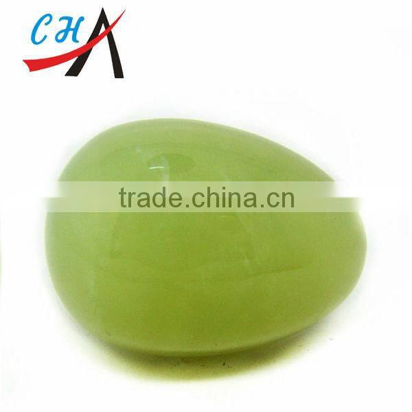 45*30mm Natural Drilled Jade Eggs for Kagel Exercise