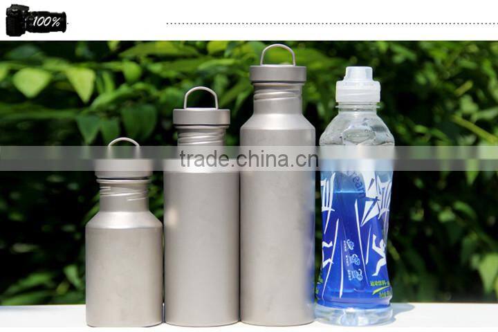 Custom Outdoor Titanium Sports Drinking Water Bottle For Camping
