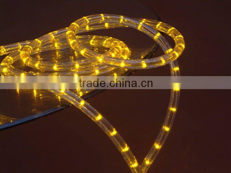 2016 Christmas decor 3-wires round copper led light swimming pool rope light