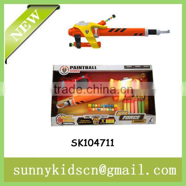 colorful soft bullet gun paintball gun with glasses