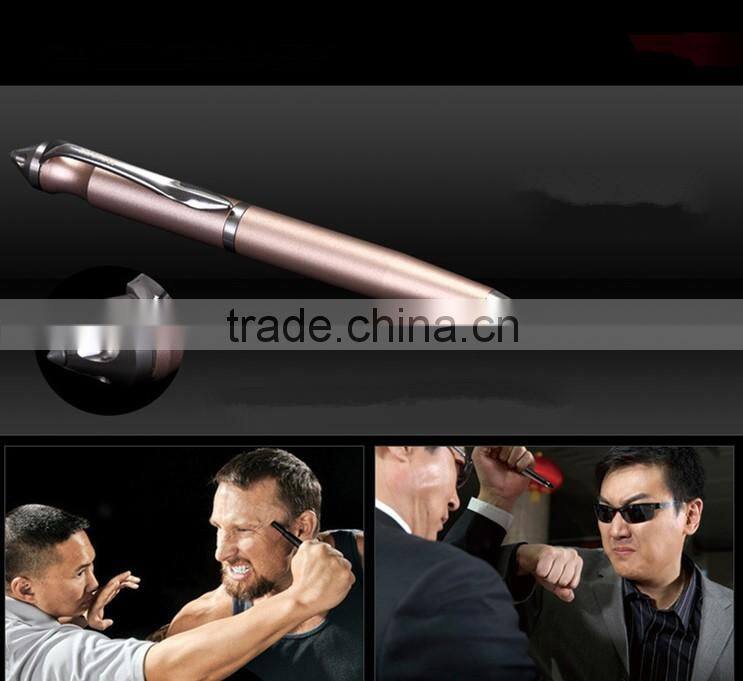 high quality tactical pen self defense for busimess men , novelty tungsten steel tip pen