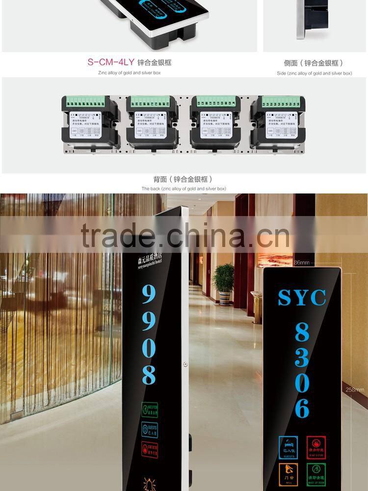 Hot selling OEM&ODM fashion electronic hotel room ceramic door number plaques with low price