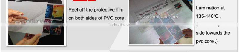 Non-lamination pvc sheet for plastic id pvc card