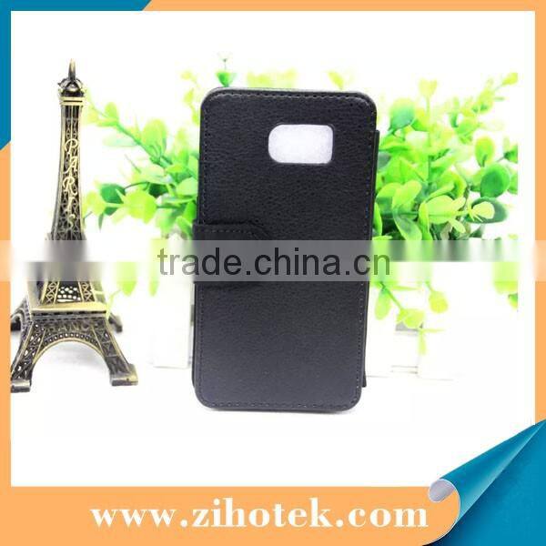 Sublimation blank leather case for Samsung S6,flip cover case for Samsung Galaxy S6