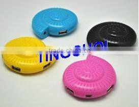 conch shape 4 ports USB HUB