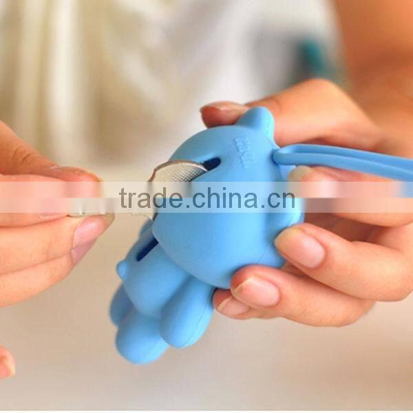 promotional nice eco-friendly silicone key chain/key holder/key ring