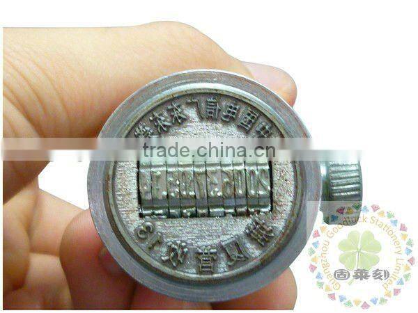 Wooden handle digits seal digits stainless machine