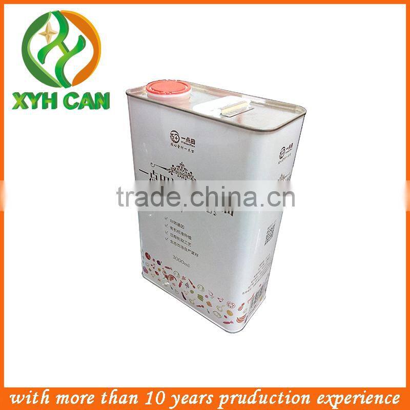 Easy Open End Metal Tin Can for canned oil