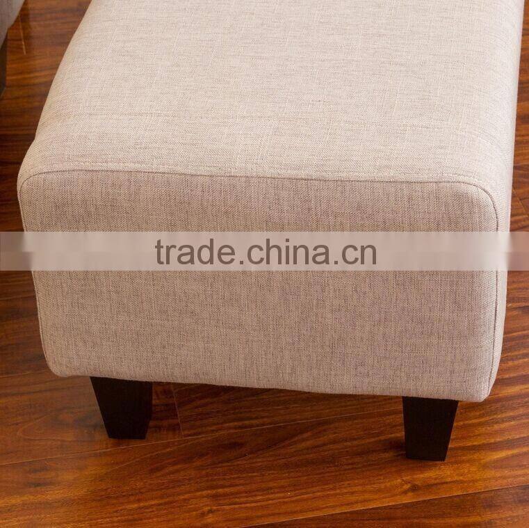 New design comfortable fabric sofa chair with ottoman