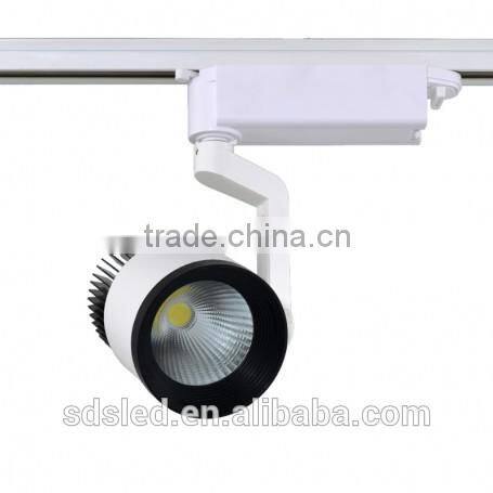 LED track light 35W Warm White White AND Black cob led track light