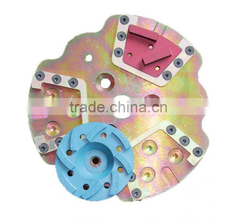 WKG250 concrete grinder diamond grinding cup wheel powered by motor Honda