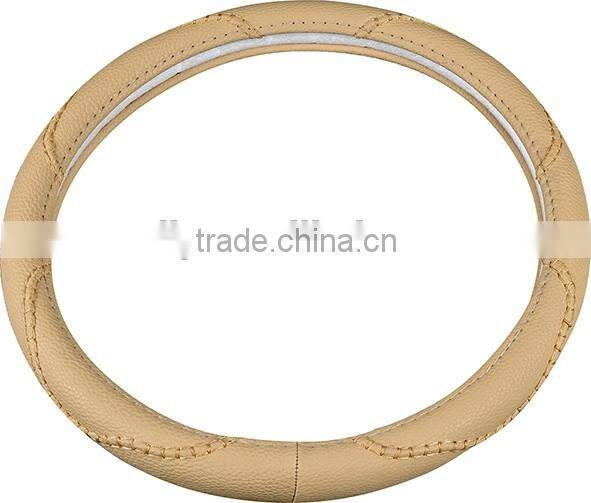 fashinal design PVC material orange inch car steering wheel cover anti-slip