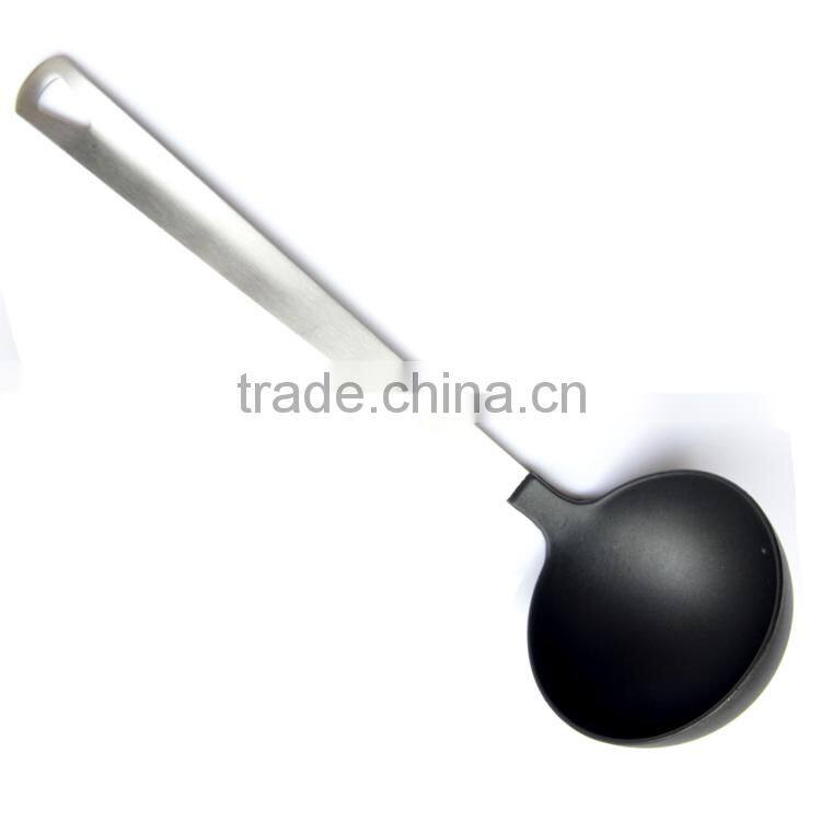 food grade nylon plastic spoon and fork in steel handle