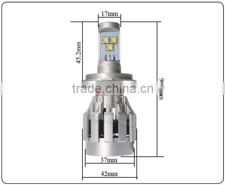50w CREES LED Car/ Truck Motorcycle HB3 3200lm Headlights with yellow cover