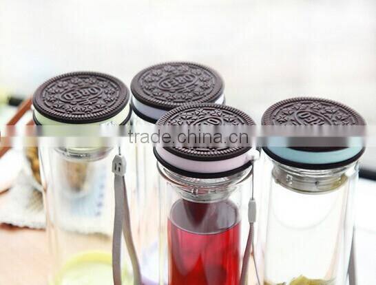 wholesales price Customized headmade double wall water bottle bpa free