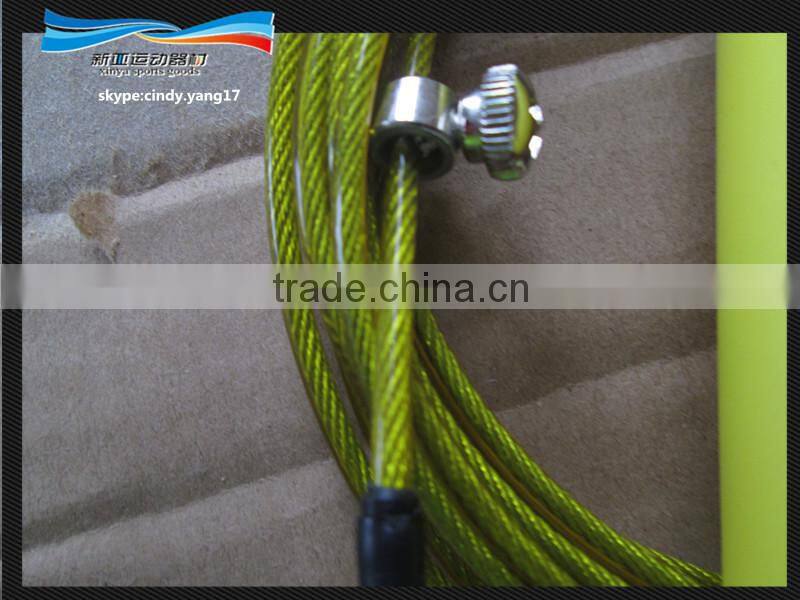 2015 new Speed Jump rope, ball bearing Metal handle, Stainless steel wire