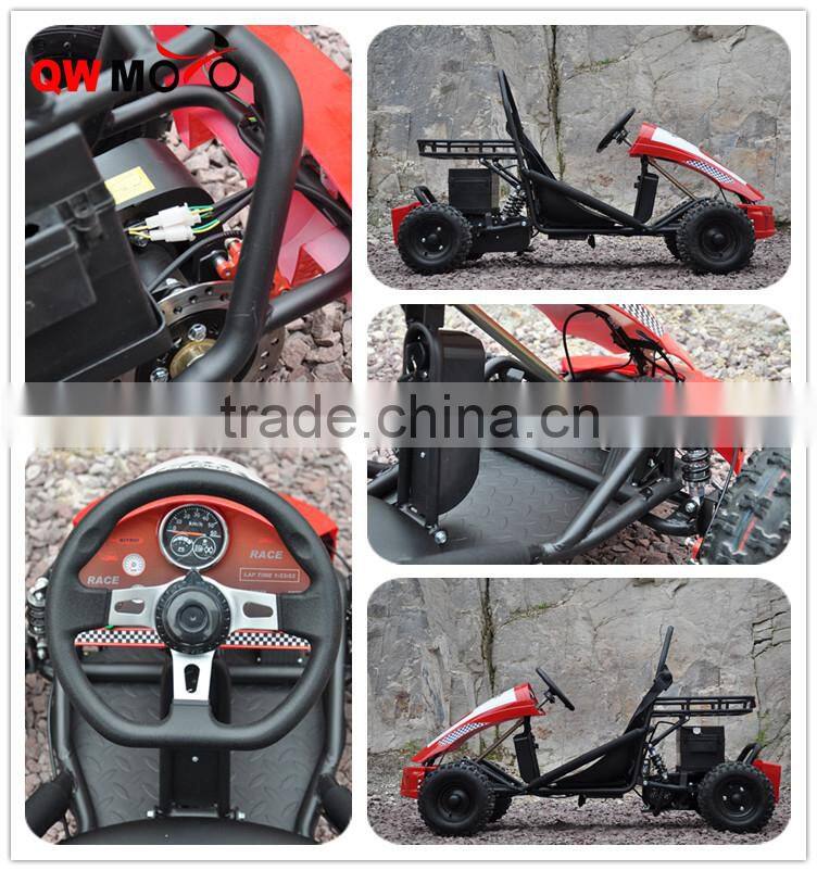 New cheap 2015 Electric Mini Racing Go Kart for Kids with 500W Brushless Motor for sale