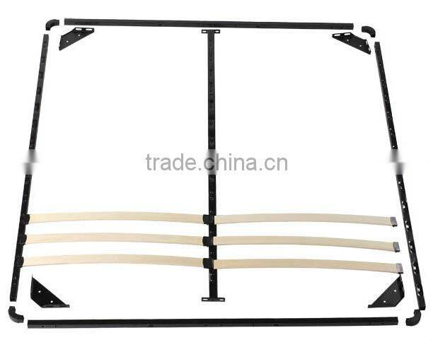 Simple Metal Bed Frame With Wood Slat