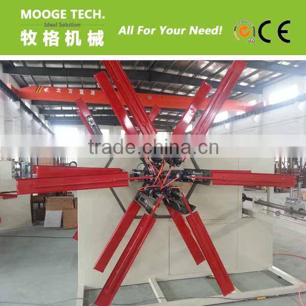 Automatic plastic pipe coiler machine