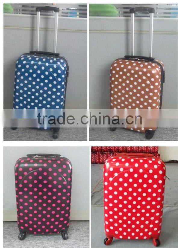 2014 new design lightweight abs pc luggage case, trolley suitcase