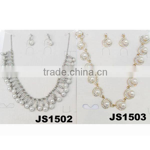 unique wedding glitter crystal jewelry set