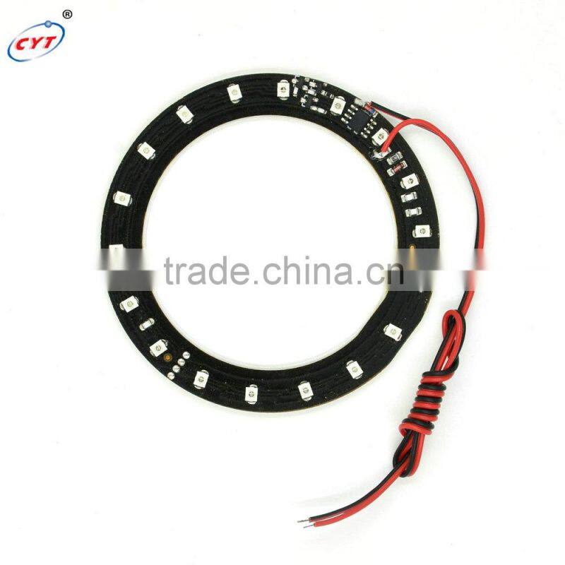100mm 3528 18SMD LED Flash RGB Motorcycle Ring light Angel Eyes ring