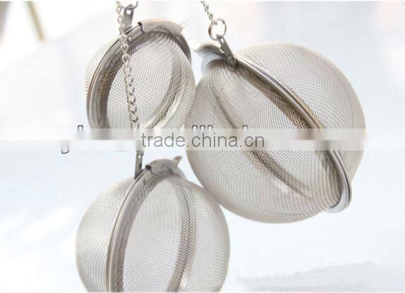 Stainless steel tea infuser with chain tea strainer tea tools