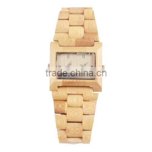 luxury vogue 2015 best selling quartz fancy charming wooden water resistant watch(WJ-3904)