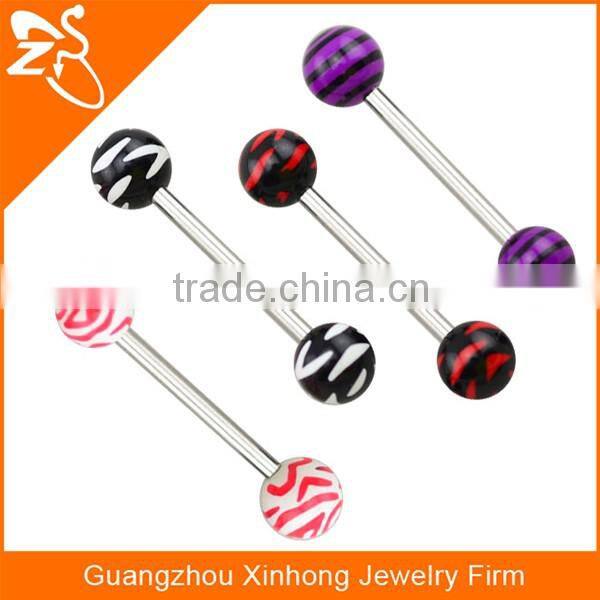 316l stainless steel banana tongue piercing tongue body jewelry