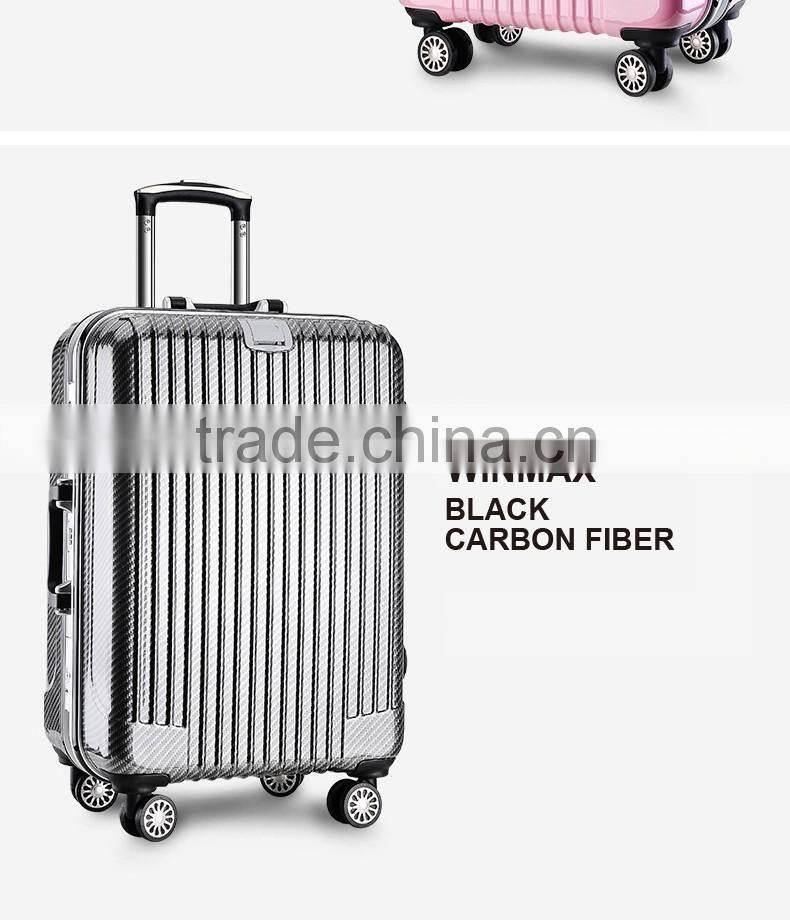 Classics black framed closure durable ABS travel luggage