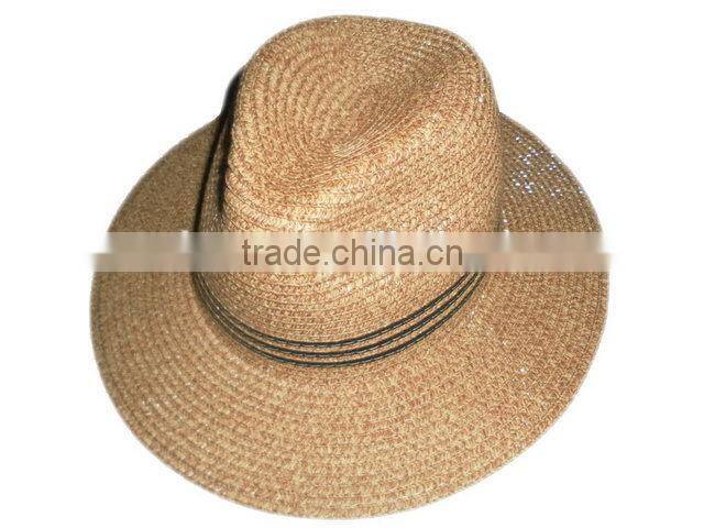 Newest High reflective simple straw panama hat for men